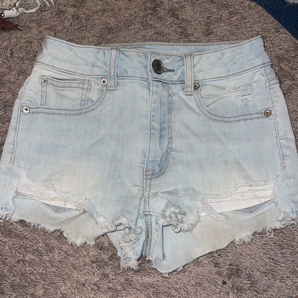 american eagle jean shorts. size 00